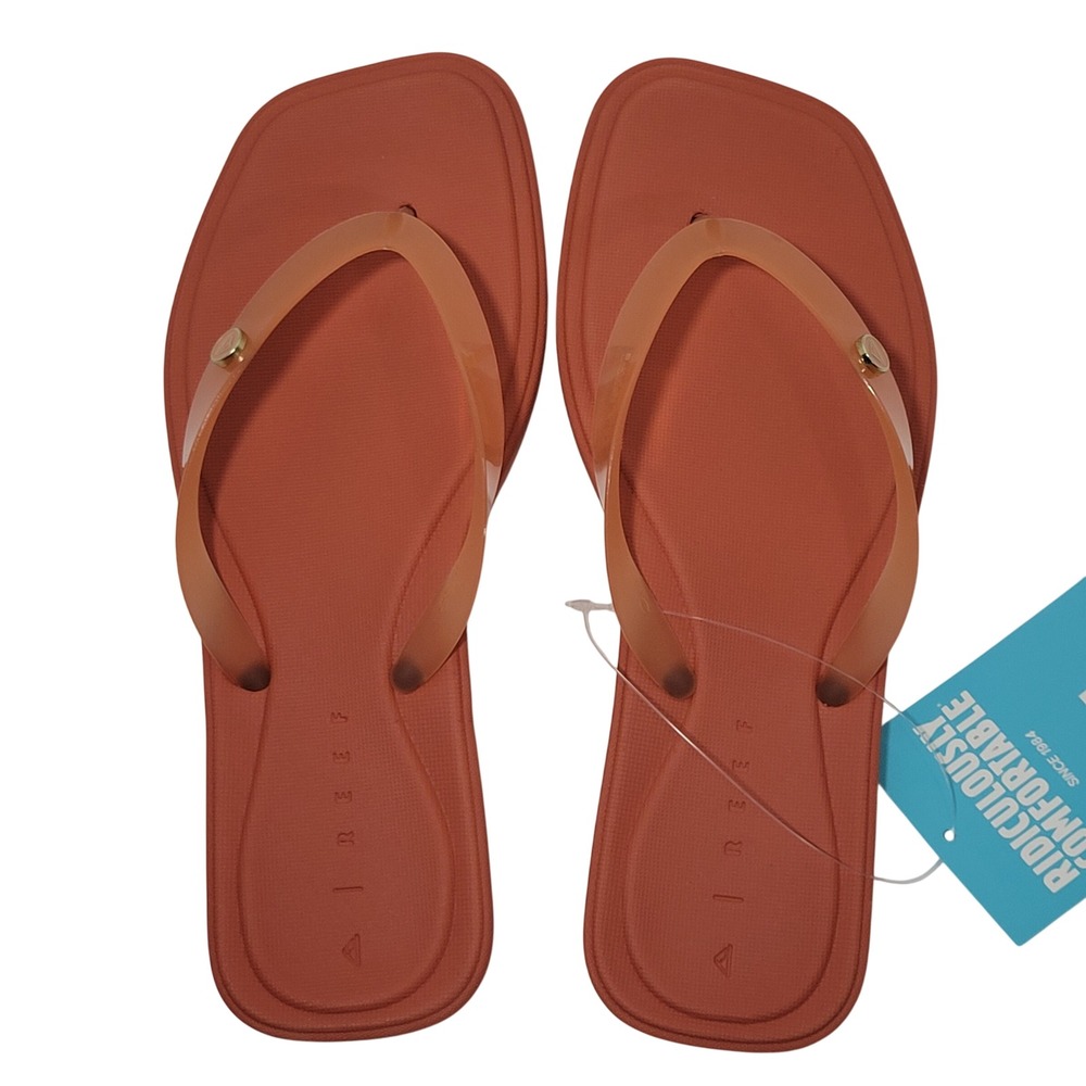 Reef Solaye Flip Flop Sandals Womens 6 Canyon Sunset Square Toe Water Friendly